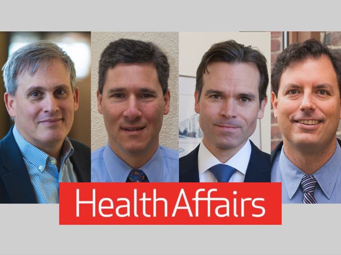 Chernew, Landon, McWilliams, Grabowski headshots with health affairs logo