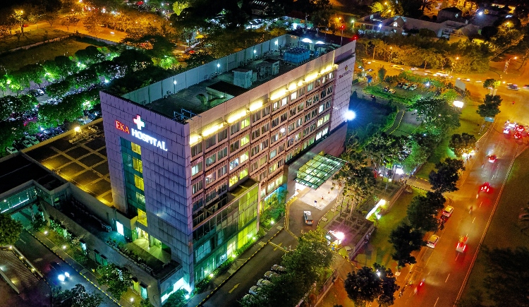 Aerial photo of hospital at night Photo by Tom Fisk from Pexels