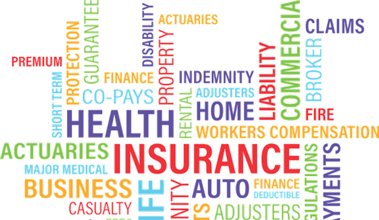 Words and phrases associated with health insurance