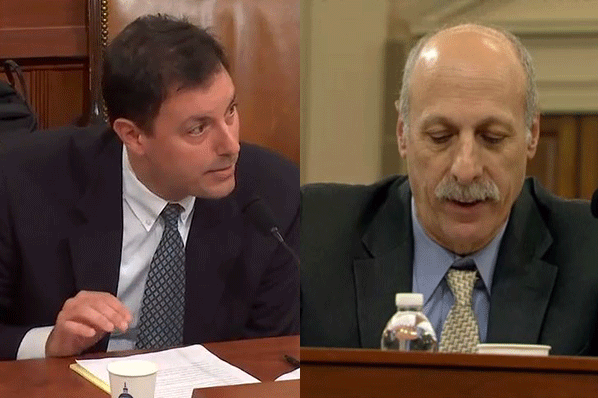 David Grabowski and Richard Frank testifying at hearing