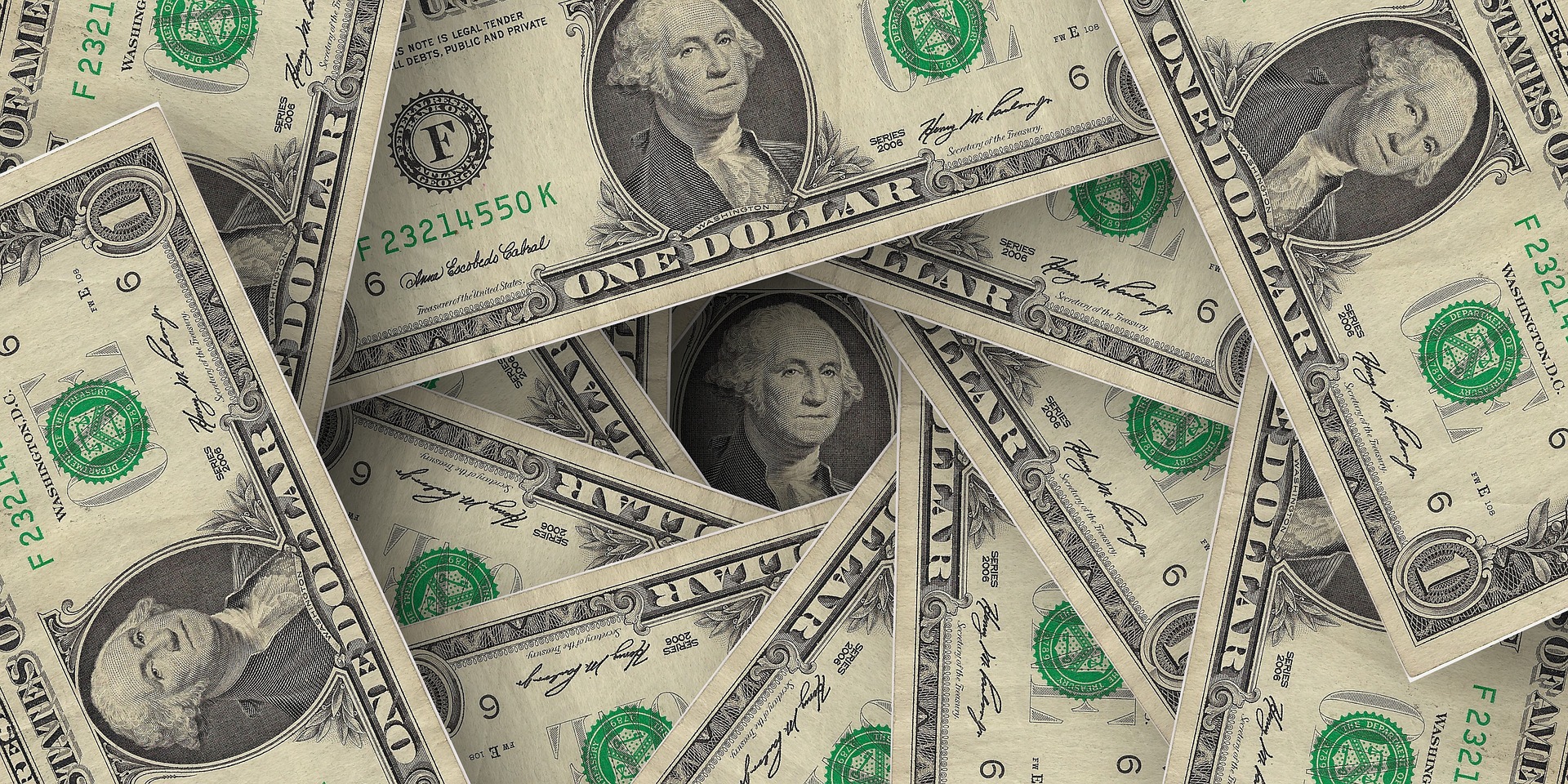 Pile of dollar bills Image by Pete Linforth from Pixabay 